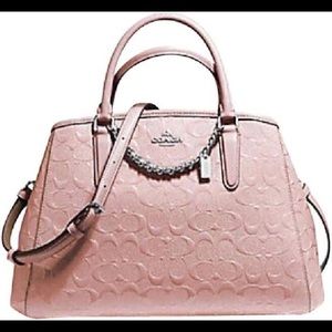 Coach Signature Debossed F55451 Blush Pink Leath
